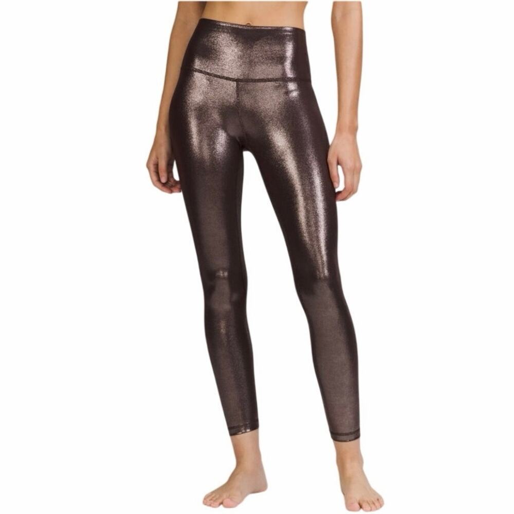 Lululemon 20 Align Shiney Bronze Athletic Leggings